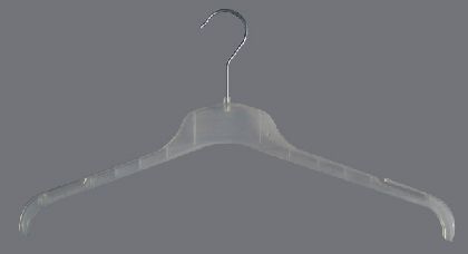 Plastic hanger 43cm, transparent