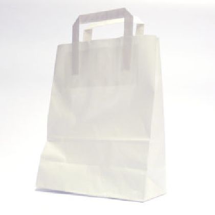 Papírová taška bílá KRAFT 32+17X42 50ks/balení