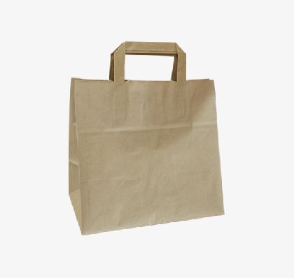 Papírová taška hnědá KRAFT 26+17X25 50ks/balení