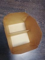 Krabička Kraft s dvěma přihrádkami 50ks /bal (178x137x65mm)